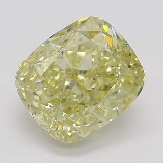 2.14 ct, Natural Fancy Yellow Even Color, IF, Cushion cut Diamond (GIA Graded), Appraised Value: $40,600 