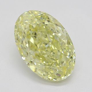 1.03 ct, Natural Fancy Yellow Even Color, VVS1, Oval cut Diamond (GIA Graded), Appraised Value: $17,100 