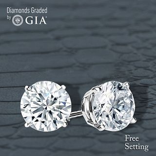 6.02 carat diamond pair, Round cut Diamonds GIA Graded 1) 3.01 ct, Color I, VS2 2) 3.01 ct, Color I, VS2. Appraised Value: $243,800 