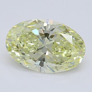 1.37 ct, Natural Fancy Yellow Even Color, VVS1, Oval cut Diamond (GIA Graded), Appraised Value: $22,700 