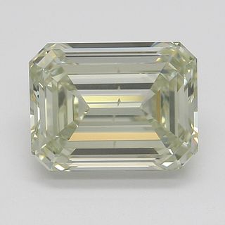 1.50 ct, Natural Fancy Light Grayish Greenish Yellow Even Color, VS2, Emerald cut Diamond (GIA Graded), Appraised Value: $40,700 