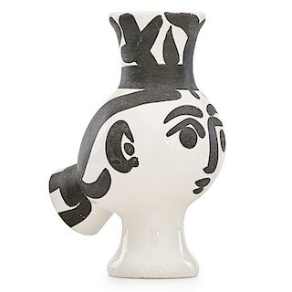 PABLO PICASSO; MADOURA Vase, "Wood-Owl Woman"