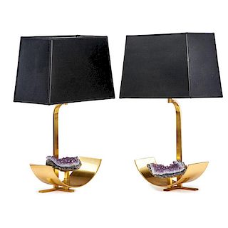 WILLY DARO (Attr.) Two table lamps