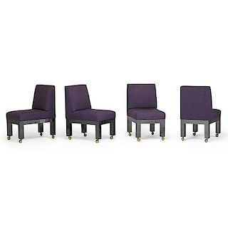 PAUL EVANS Four Cityscape dining chairs