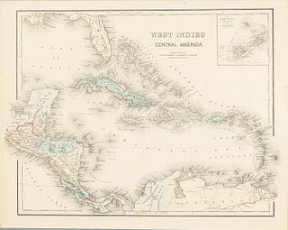 A. J. Johnson, Map of West Indies & Central America