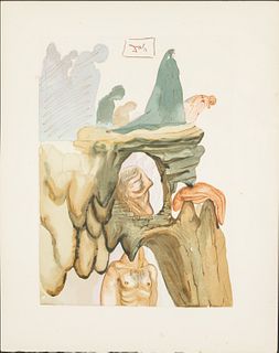 Salvador Dali (1904-1989), The Corrupt, Woodblock