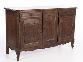 French Provincial Style Stained Wood Buffet