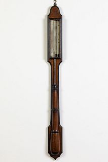 E.C. Spooner Stick Barometer, Boston, 19th C