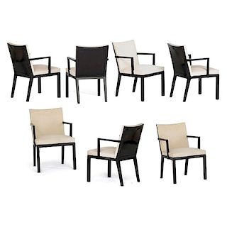 EDWARD WORMLEY; DUNBAR Eight dining chairs