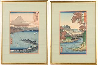 Two Utagawa Hiroshige Woodblock Prints