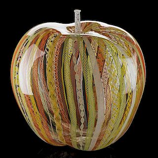 FLORA MACE; JOEY KIRKPATRICK Massive glass apple