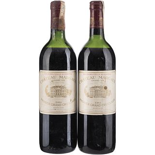 Château Margaux. Cosecha 1984. Grand Vin. Premier Grand Cru Classé. Margaux. Piezas: 2. Calificación: 87 / 100.
