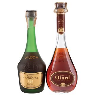 Cognac. a) Otard. V.S.O.P. b) Gaston de Lagrange. V.S.O.P. Total de piezas: 2.