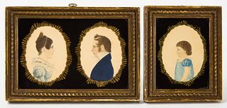 Rufus Porter - Family Group of Miniature Portraits