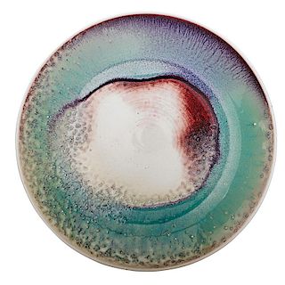 TOINI MUONA Glazed porcelain charger