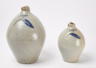 Two Incised Stoneware Jugs