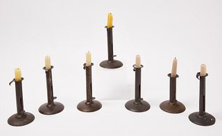 Seven Hogscraper Candlesticks