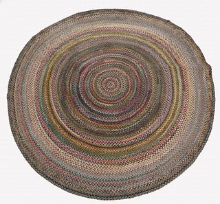 Large Round Braided Rug