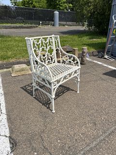 Cast iron Gothic Revival Garden Chair