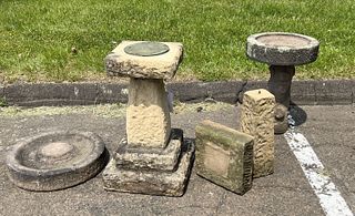 Antique Carved Stone Garden Items