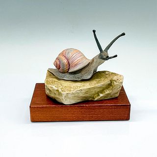 2pc Cybis Porcelain Figurine with Base, Sir Henri Escargot