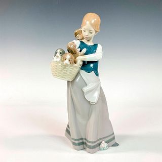 Girl with Puppies 1001311 - Lladro Porcelain Figurine