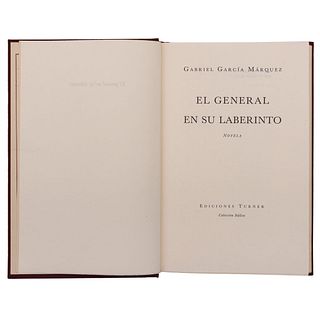 García Márquez, Gabriel. El General en su Laberinto, Novela. México / Madrid, 1989. Ed. de 1,050 ejemplares. Firmado por García Marquez