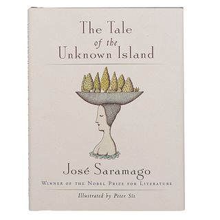Saramago, José. The tale of the unknown island. 8o. marquilla, 51 p. Primera edición en inglés. Firmado por el autor.