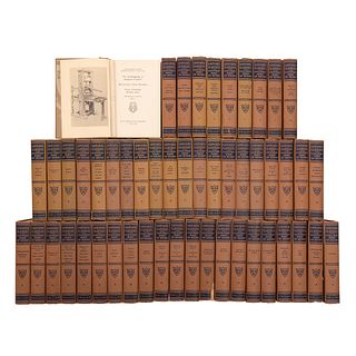 Varios Autores. The Harvard Classics. New York: P. F. Collier & Son Corp., 1937.  8o. marquilla. Colección completa. Piezas: 51.