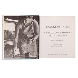 Harrison, Pegram. Frankenthaler: A Catalogue Raisonné. Prints 1961-1994. New York: Harry N. Abrams, Inc. 1996.  First Edition.