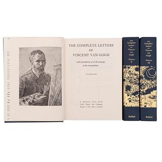 The Complete Letters of Vincent van Gogh. New York: Bulfinch Press Book, 2000.  4o., Tomos I - III. Tercera edición. Encuade...