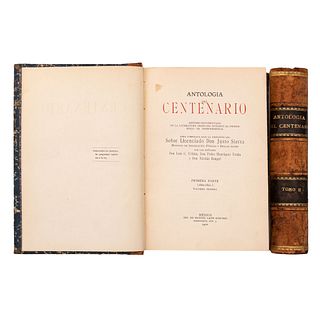 Sierra, Justo. Antología del Centenario (1800 - 1821). Estudio Documentado de la Literatura Mexicana durante el Primer Sigl...
