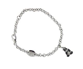 DoDo 18K Gold Diamond Panda Charm Bracelet