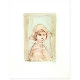 Victoria Limited Edition Lithograph by Edna Hibel (1917-2014), Numbered and Hand Signed with Certificate of Authenticity.