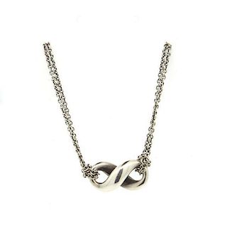 Tiffany &amp; Co. Sterling Silver Infinity Pendant Necklace