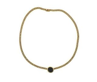 Bulgari 18K Gold Ancient Coin Chain Necklace