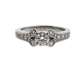 Cartier Platinum 0.60ct E IF Diamond Engagement Ring