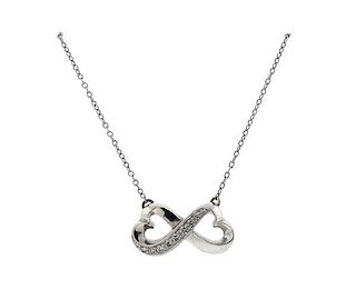 Tiffany &amp; Co. Paloma Picasso 18K Gold Diamond Loving Heart Necklace