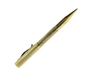 Cartier 14K Gold Fountain Pen Pencil