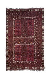 Afgan Turkaman Rug 4'11 x 7'7" (1.50 x 2.31  M)