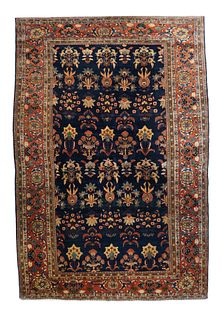 Antique Mohajeran Sarouk Rug 9'5" x 13'5" (2.87 x 4.09 M)