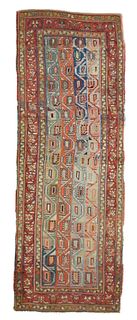 Antique Ganje Kazak Rug 3'11" x 11'1 (1.19 x 3.38 M)