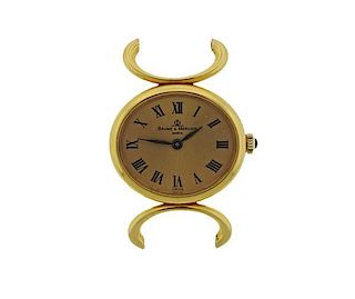 Baume &amp; Mercier 18K Gold Manual Wind Watch Head