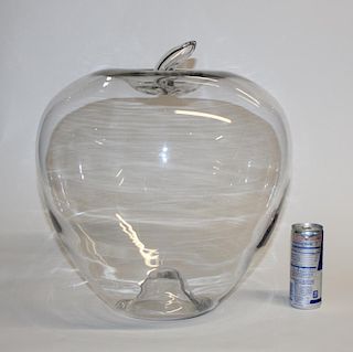Glass sculpture of an Apple