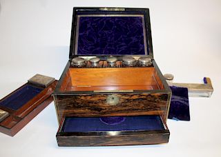 Antique dressing or vanity box in Coromandel