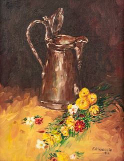 Francis Rivieccio 'Coffee Pot' O/C Painting