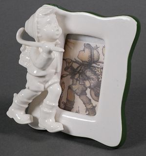 Rare HUMMEL Figurine and Frame Runaway White
