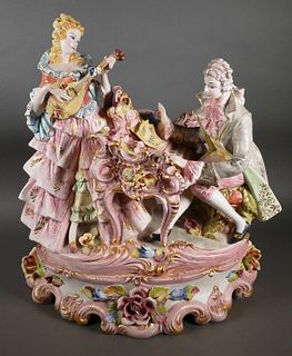 LIBERACE ESTATE: Italian Ceramic Figural Group