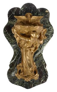 PIERRE-LEON DUSOUCHET Bronze Marble Plaque