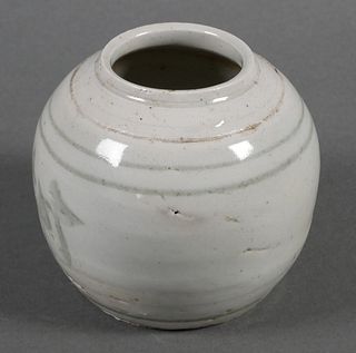 Antique Chinese Blue White Porcelain Ginger Jar